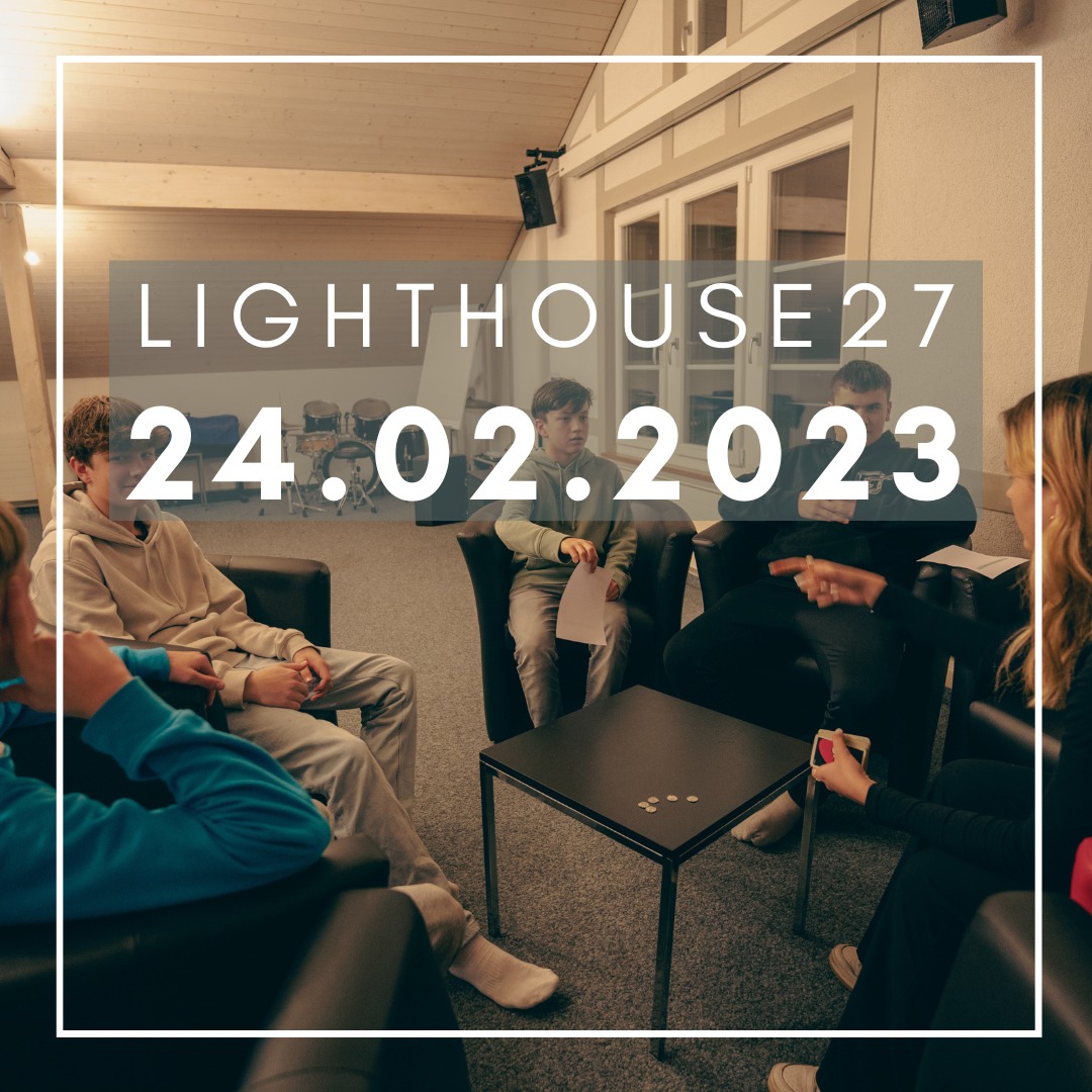 Am Freitag ist es wieder so weit, der nächste Lighthouse27 steht an. Sei dabei! 🙌🥳🎉 Wir freuen uns auf dich! 😎
📆 Freitag, 24.02.2023 - 19:00 TC - 20:20 GD - anschl. Lounge
#lighthouse27 #lighthouse27band #Teenslcub #event #erleben #kirche #jesus #bibel