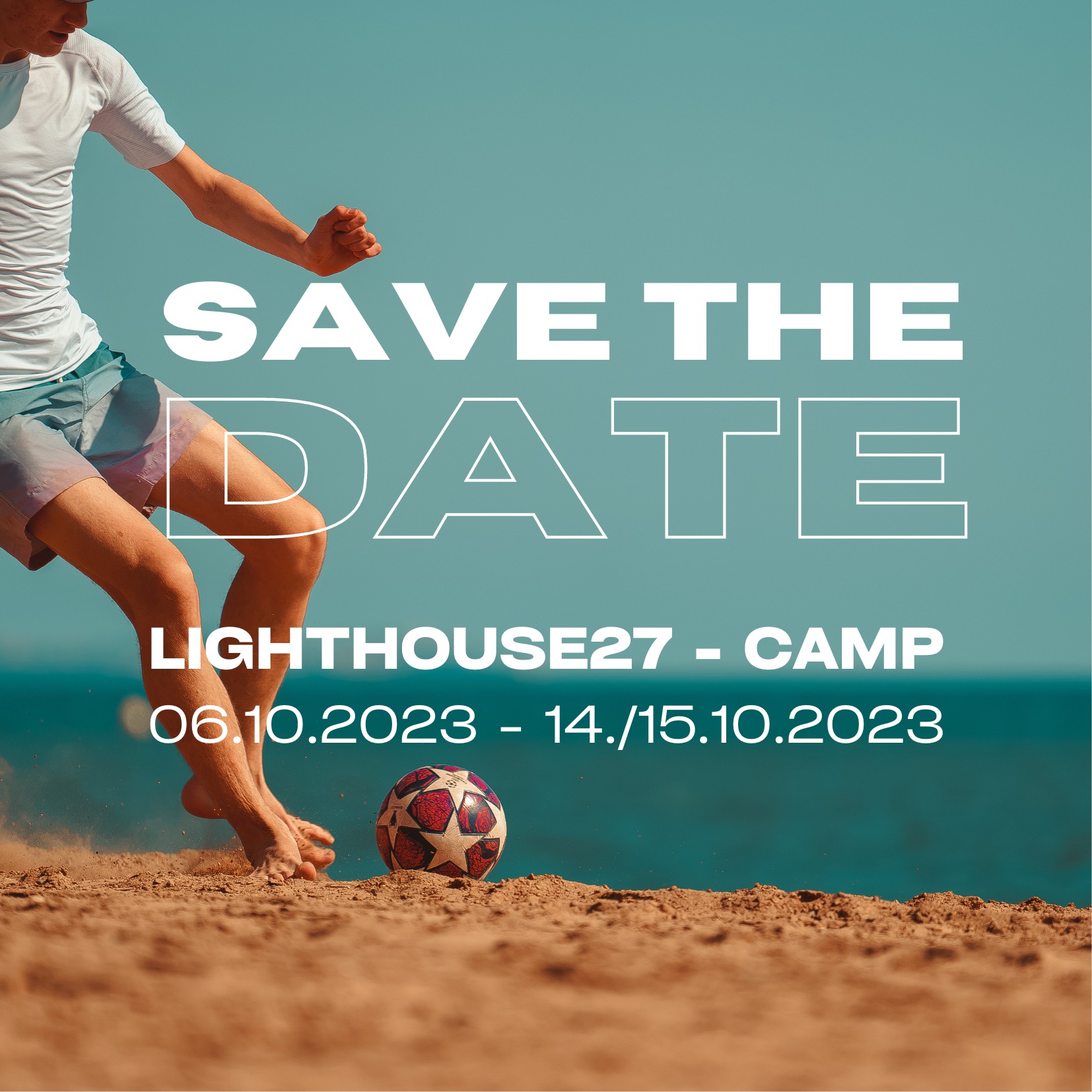SAVE THE DATE - LIGHTHOUSE27-CAMP 2023 🥳🙌😍 06.10.2023 - 14./15.10.2023 🙌 weitere Infos folgen... 😎
#lighthouse27 #lighthouse27camp #lighthouse27band #Teenslcub #event #erleben #kirche #jesus #bibel #gemeinschaft #strand #spanien