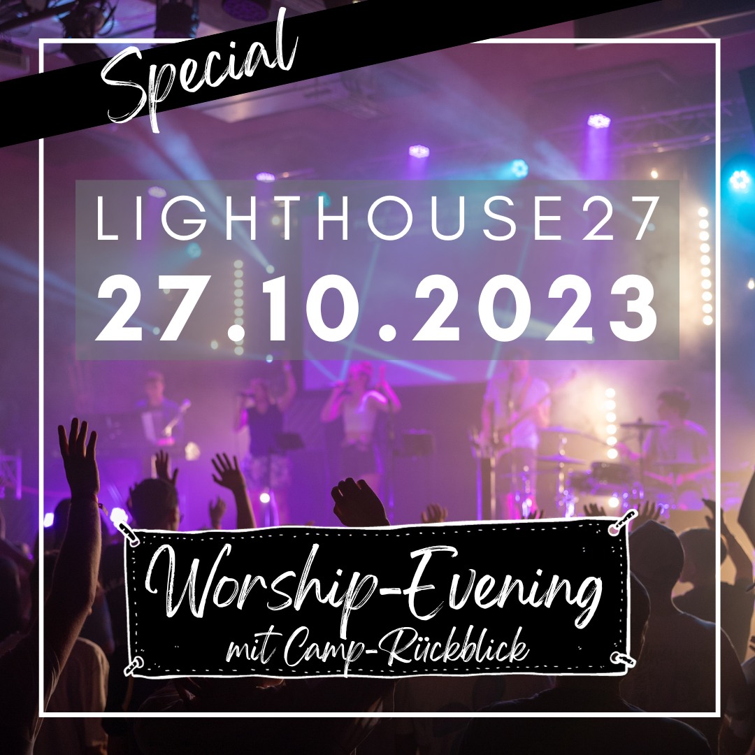 Morgen ist es wieder so weit, ein Spezial-Lighthouse27 Worship-Evening Event steht an 🥳🙌 Ab 19:00 dürfen alle schon kommen. Es gibt Food und freiwillige TC-Games. Und ab 20:00 beginnt die Worshipnight mit Camp-Rückblick 🙌🎉Wir freuen uns auf dich 😍
📆 Freitag, 27.10.2023 - 19:00 Food und Teensclub Games - 20:00 Worship-Evening mit CAMP Rückblick - anschl. Lounge 🙌🎉🥳
#lighthouse27 #lighthouse27band #event #worshipnight #erleben #kirche #jesus #bibel #gemeinschaft #Teenslcub #lounge #youth #lighthous27camp