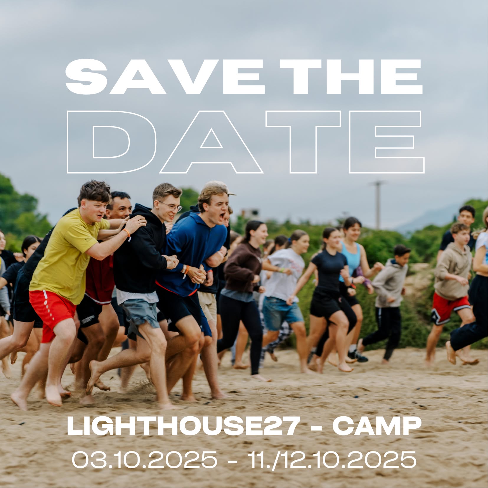 SAVE THE DATE - LIGHTHOUSE27-CAMP 2025 🥳🙌😍 03.10.2025 - 11./12.10.2025 🙌 weitere Infos folgen... 😎
#lighthouse27 #lighthouse27camp #lighthouse27band #Teenslcub #event #erleben #kirche #jesus #bibel #gemeinschaft #strand #spanien