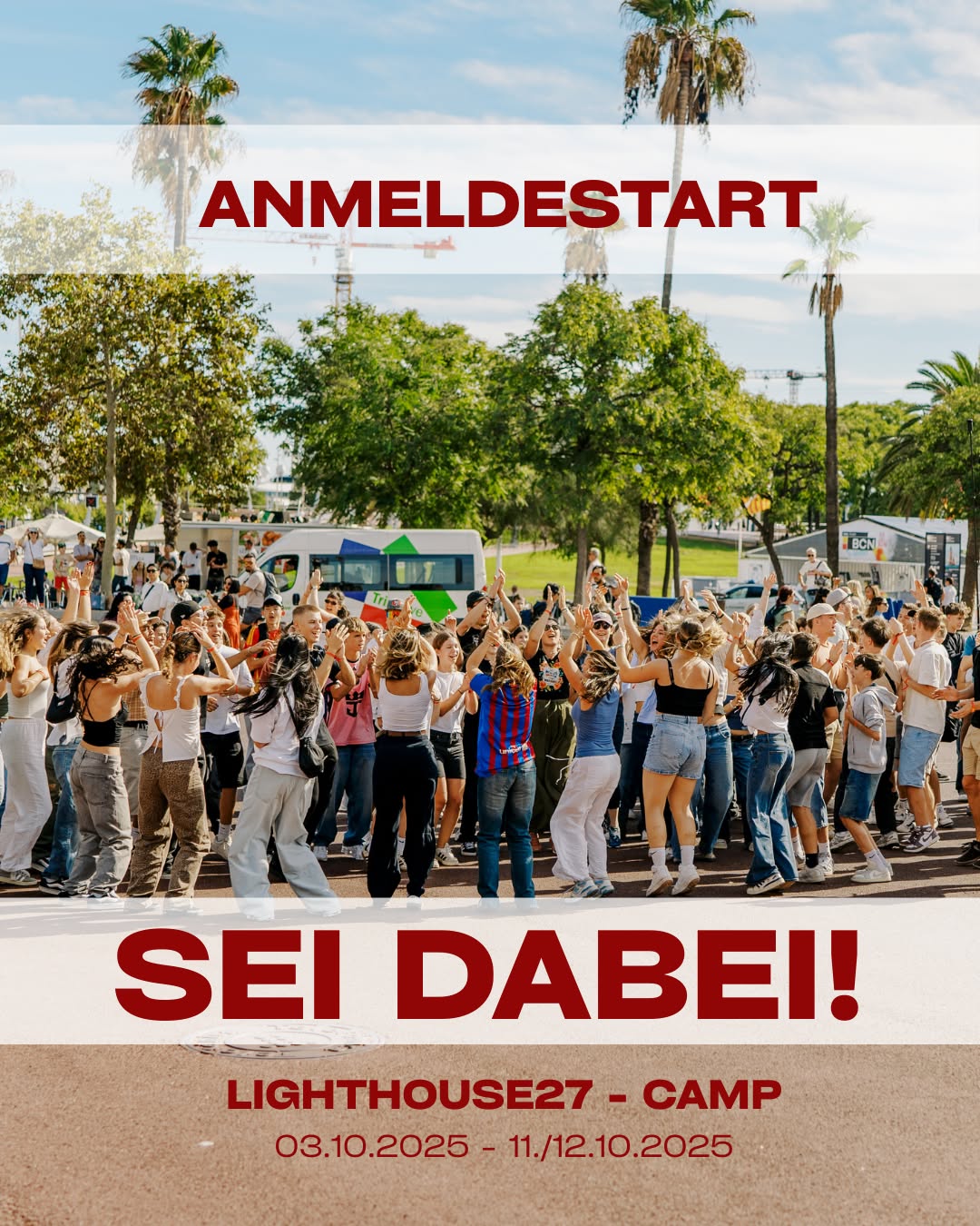 🔥 LIGHTHOUSE27-CAMP 2025 – Spanien ruft! 🏝️
Bist du ready für eine Woche voller Sonne, Strand & unvergessliche Erlebnisse? 🌅🏄♂️
Freu dich auf Meer 🌊, Worship 🙌, inspirierende Impulse ✨ und eine tolle Gemeinschaft 🤩!
⚡ Plätze sind begrenzt – melde dich jetzt an! Bis 31.04.2025 gilt die Preisstufe 1 noch! 🎟️🔥
Wir können es kaum erwarten, mit euch in den Herbstferien 🌅🏄♂️ durchzustarten! 🚀
👉 Anmeldung? Link in der Bio! 🔗
#lighthouse27 #lighthous27camp #camp #spain #lighthouse27band #event #erleben #kirche #jesus #bibel #gemeinschaft #Teenslcub #lounge #youth