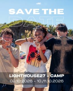 SAVE THE DATE - LIGHTHOUSE27-CAMP 2026 🥳🙌😍 02.10.2026 - 10./11.10.2026 🙌 weitere Infos folgen... 😎
#lighthouse27 #lighthouse27camp #lighthouse27band #Teenslcub #event #erleben #kirche #jesus #bibel #gemeinschaft #strand #spanien
