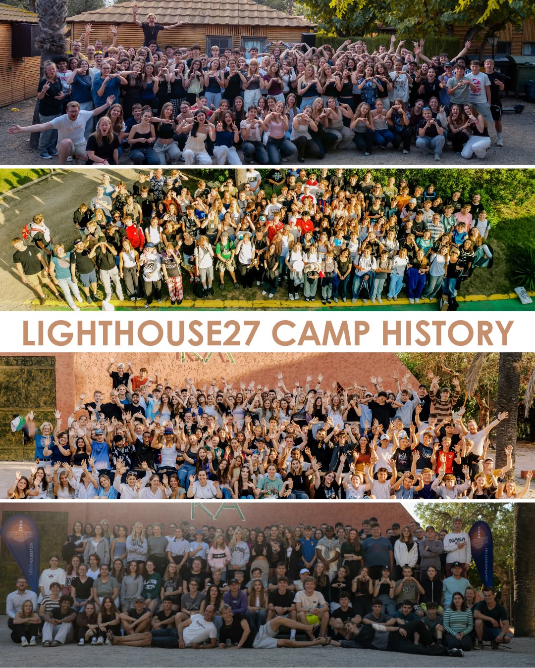 In wie vielen LIGHTHOUSE27 CAMP's warst du schon mit dabei? 🥳

#lighthouse27 #lighthouse27camp #lighthouse27band #spanien #event #erleben #kirche #jesus #bibel #gemeinschaft